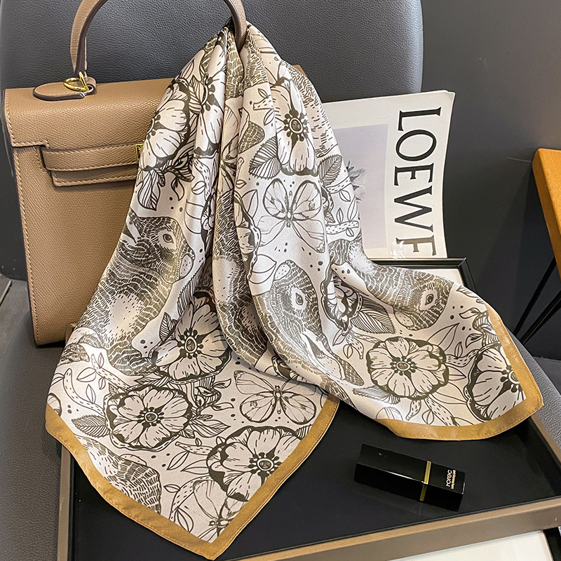 Women Fashion Necktie - Luxury Brand 100% Real Silk Square