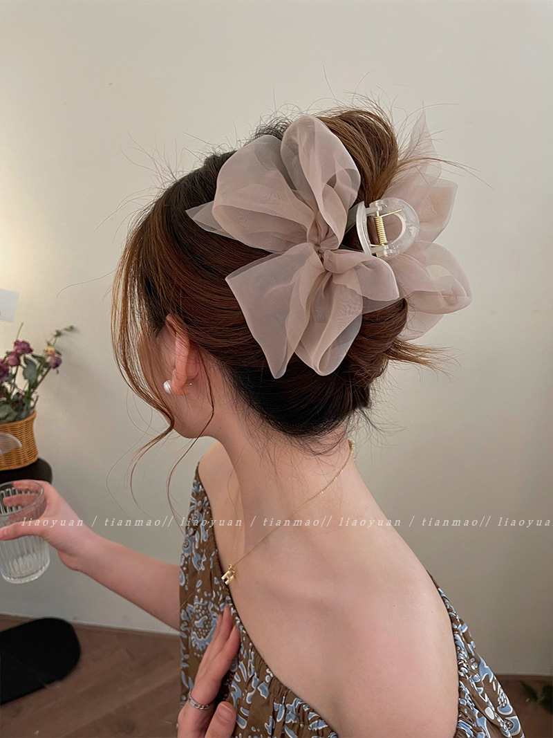 Korea Sweet Mesh Tulle Big Bow - đánh giá và giá Women'S Fashion Korea