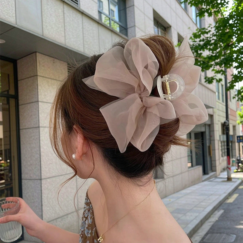 Korea Sweet Big Bow Tulle Hair - đánh giá và giá Women'S Fashion Korea
