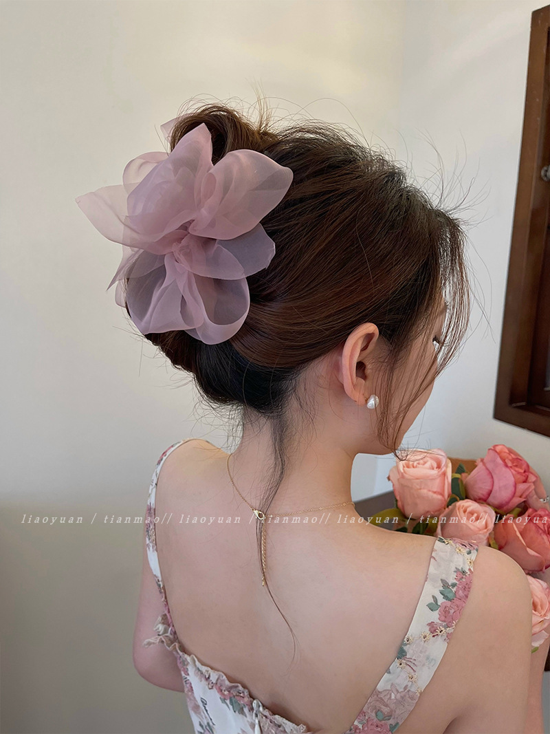 Korea Sweet Big Bow Tulle Hair - đánh giá và giá Women'S Fashion Korea