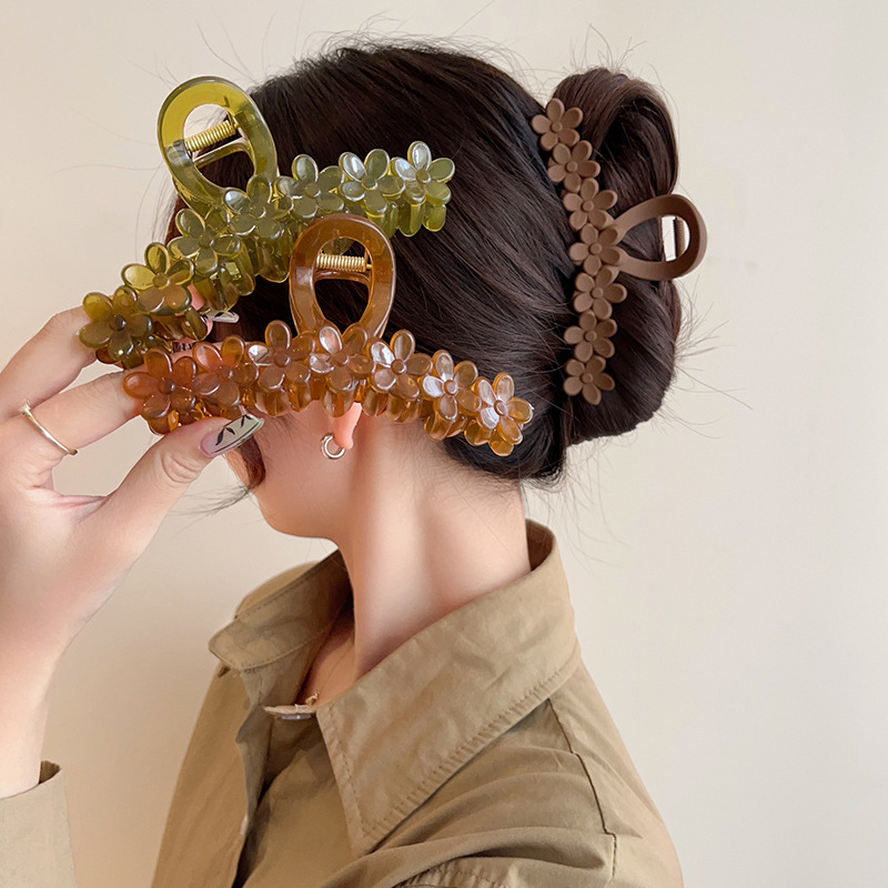 Flower Women Hair Claws Clip L - đánh giá và giá Women'S Fashion Korea