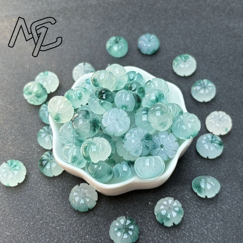 10pcs A Green Jade Pumpkin Bea - đánh giá và giá Women'S Fashion Jewellery