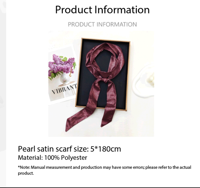 Women Shiny Skinny Scarf Multi - đánh giá và giá Women Fashion Necktie