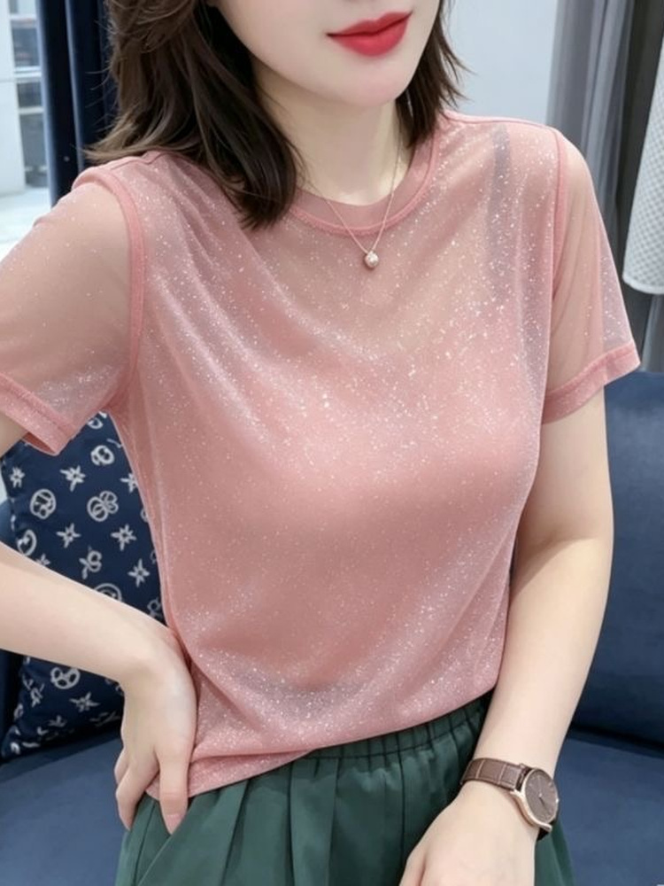 Shiny Lace Elastic Net Sleevel - đánh giá và giá Women Fashion Over The Years