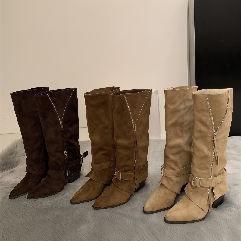 Women's Boots Vintage Suede Le - đánh giá và giá Women'S Fashion Knee High Boots