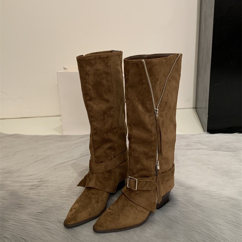Women's Boots Vintage Suede Le - đánh giá và giá Women'S Fashion Knee High Boots